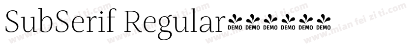 SubSerif Regular字体转换